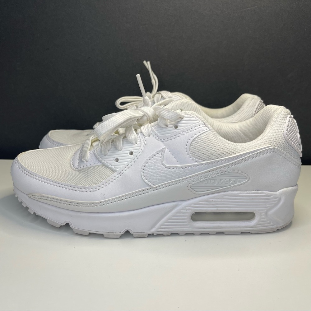 Nike Air Max 90 Shoes Casual White DH8010-100 Woman's Size 7.5 - Picture 5 of 9